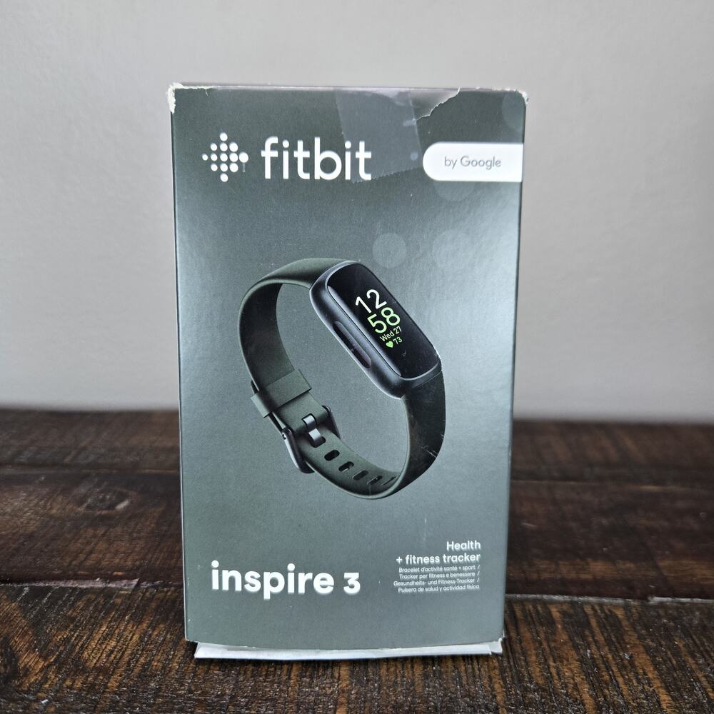 Fitbit Inspire 3 Heart Rate Monitor Health & Fitness Tracker Black Midnight